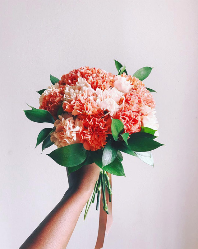Ramo de novia Coral